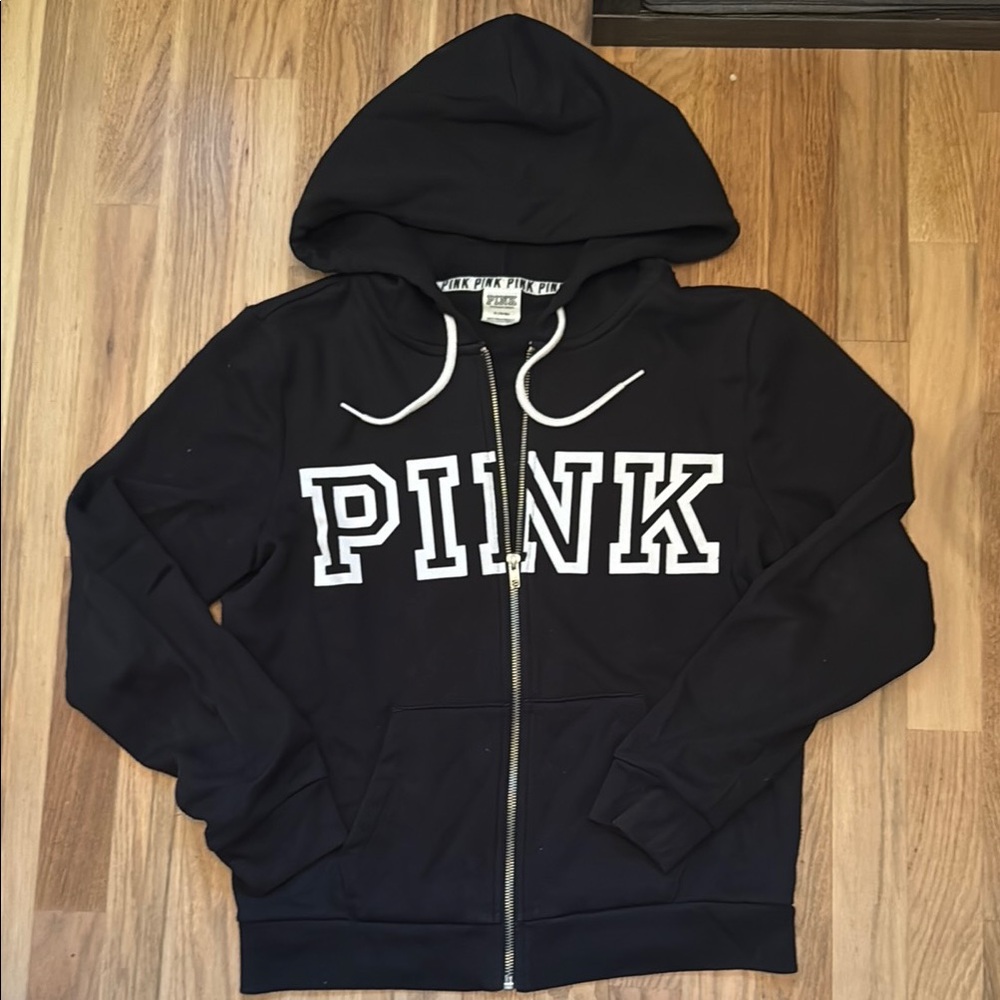 Black PINK Zip-Up Hoodie